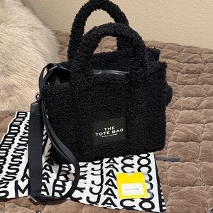 Marc Jacobs Black Teddy Shearling Tote